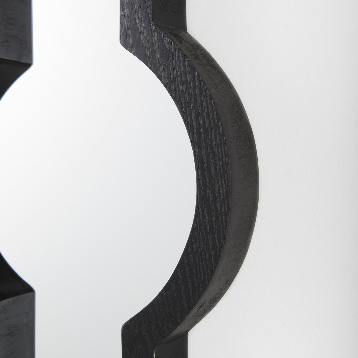 Tamanar 15.0 x 3.0 x 34.1 Black Wood Frame Wall Mirror from Mercana - Luna Furniture