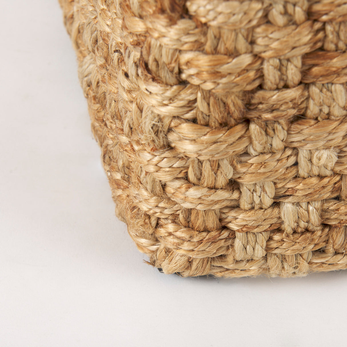 Aylin 16.5" Square Brown Jute Pouf from Mercana - Luna Furniture