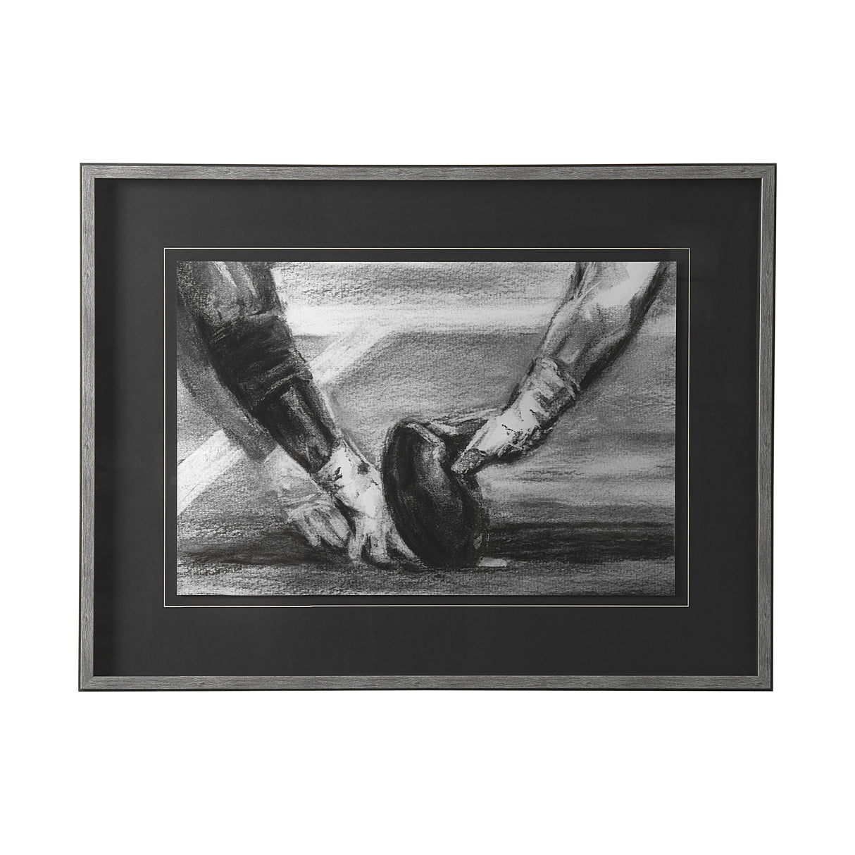 Sports Collection Football by Mercana Studio Hand Embellished Framed Art Print Matted under Glass from Mercana - Luna Furniture