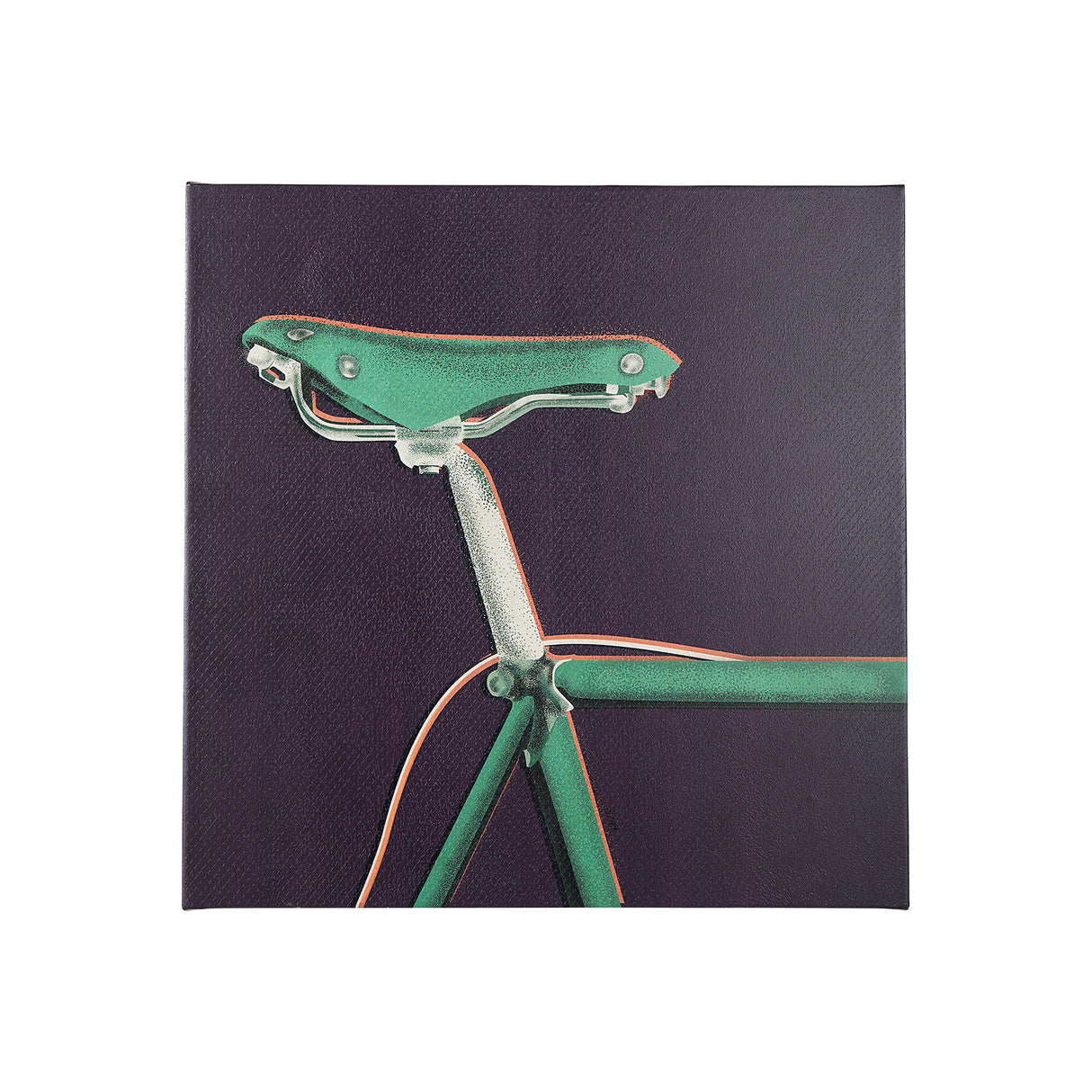 Bike Saddle Purple by Alarm a Hand Embellished Textured Canvas from Mercana - Luna Furniture