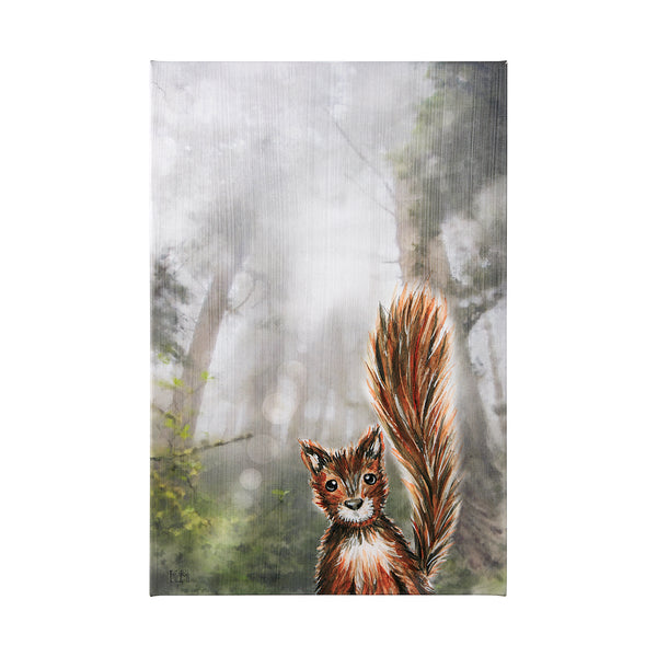 Forest Squirrel by Mercana Studio a Hand Embellished Textured Canvas