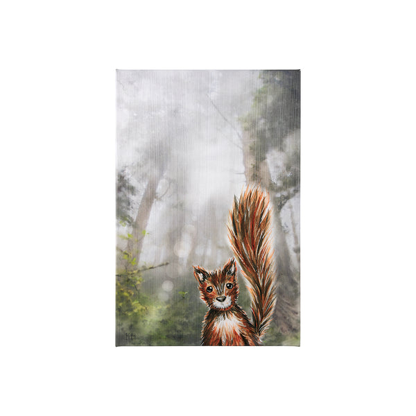 Forest Squirrel by Mercana Studio a Hand Embellished Textured Canvas