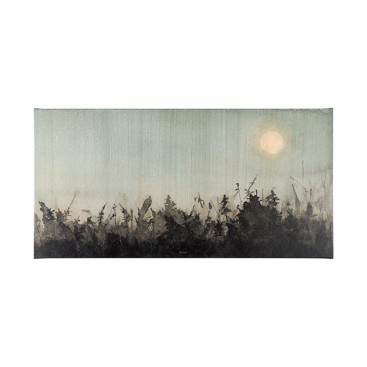 Moon Sets, Sun Rises II by Mercana Studio a Hand Embellished Textured Canvas from Mercana - Luna Furniture