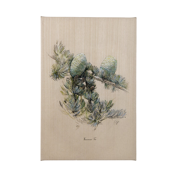 Evergreen collection II by Victoria a Hand Embellished Textured Canvas