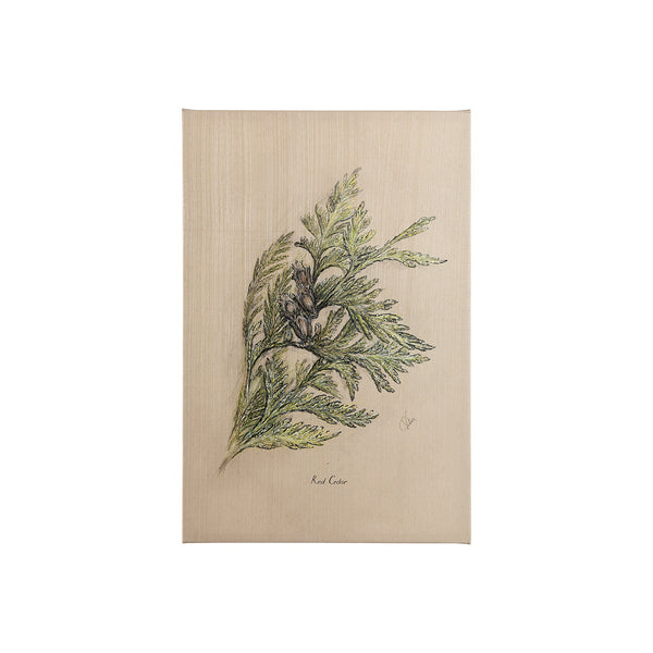 Evergreen collection III by Victoria a Hand Embellished Textured Canvas