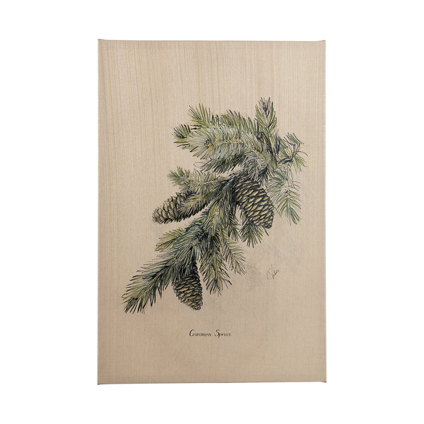 Evergreen collection IV by Victoria a Hand Embellished Textured Canvas