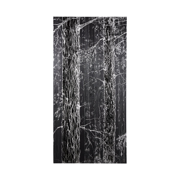 Forest BW II by Ariana a Hand Embellished Textured Canvas