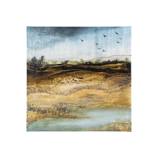 Daily Fly Over by Julie Devine a Canvas Print