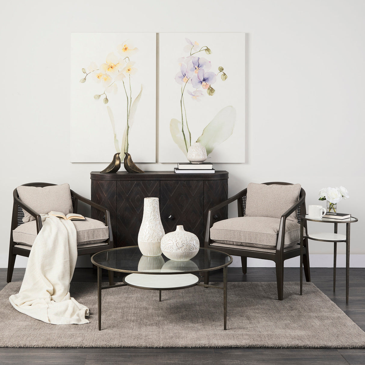 Felicity 36.0L x 36.0W x 16.0H Marble Top W/Iron Frame Coffee Table from Mercana - Luna Furniture