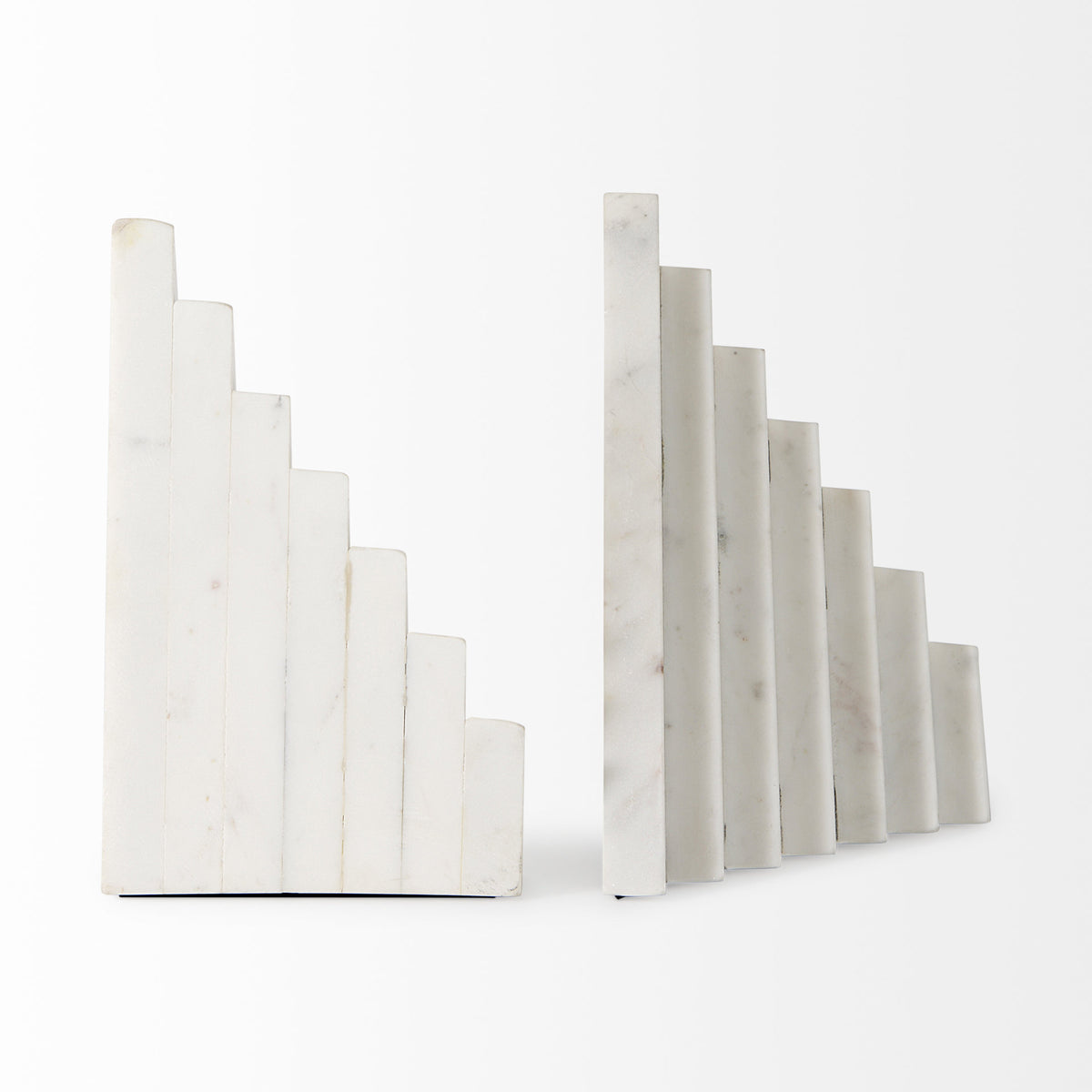 Sophia 7.0L x 5.3W x 9.3H Marble Set Of Two Book Ends from Mercana - Luna Furniture