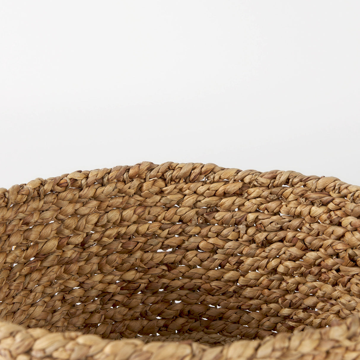 Morocco (Set of 3) Brown Two Tone Water Hyacinth and Cornhusk Round Basket W/ Handles from Mercana - Luna Furniture