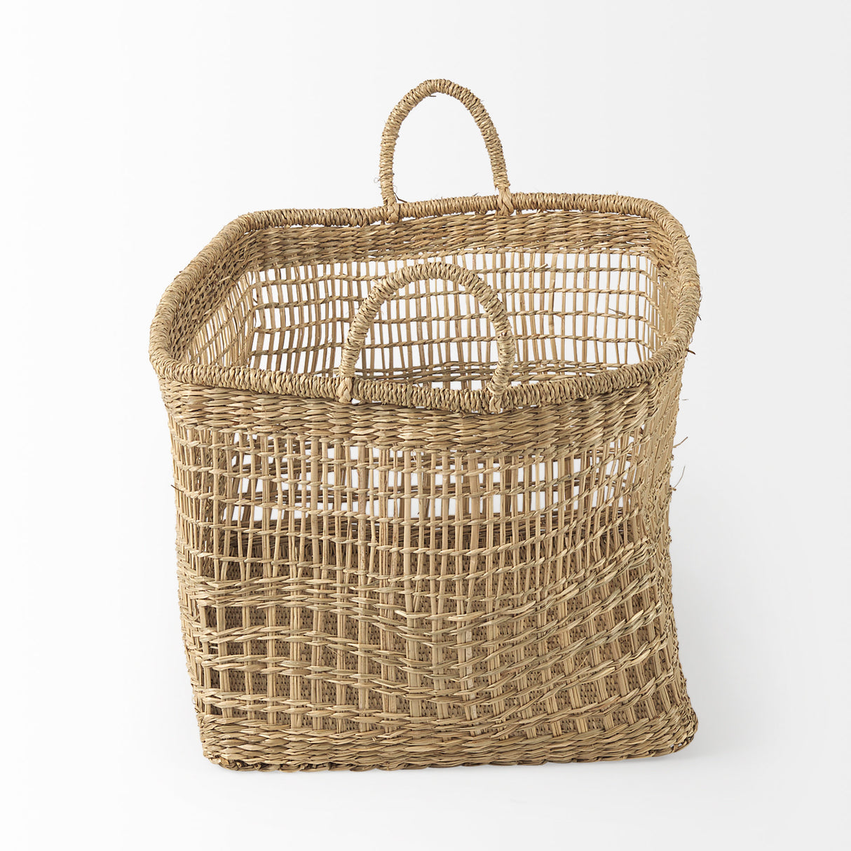 Bellisa 18.5L x 14.6W x 11.0H (Set of 2) Medium Brown Seagrass Rectangular Basket W/ Handles from Mercana - Luna Furniture