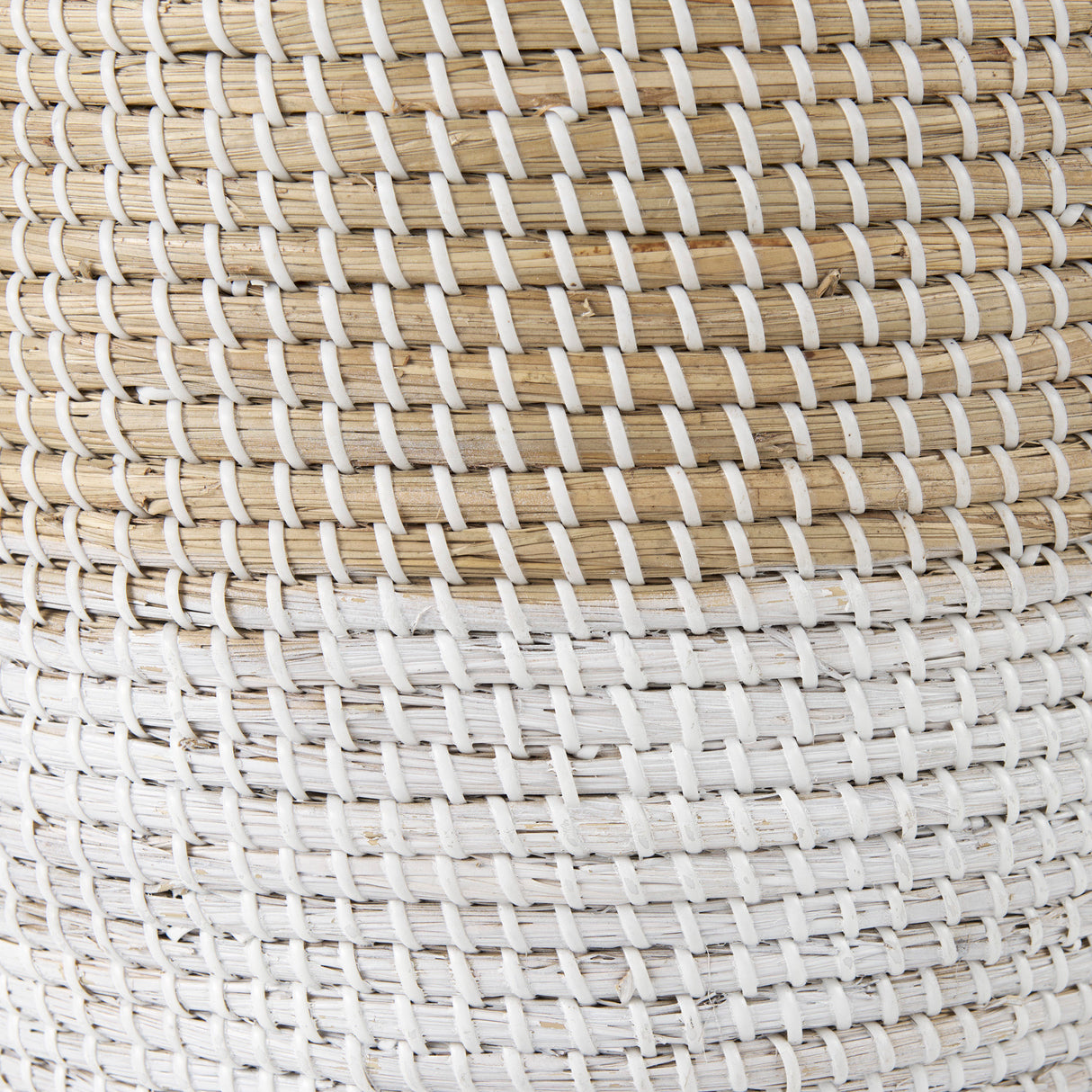 Maddie (Set of 3) Light Brown W/White Dipped Seagrass Round Basket W/ Handles from Mercana - Luna Furniture