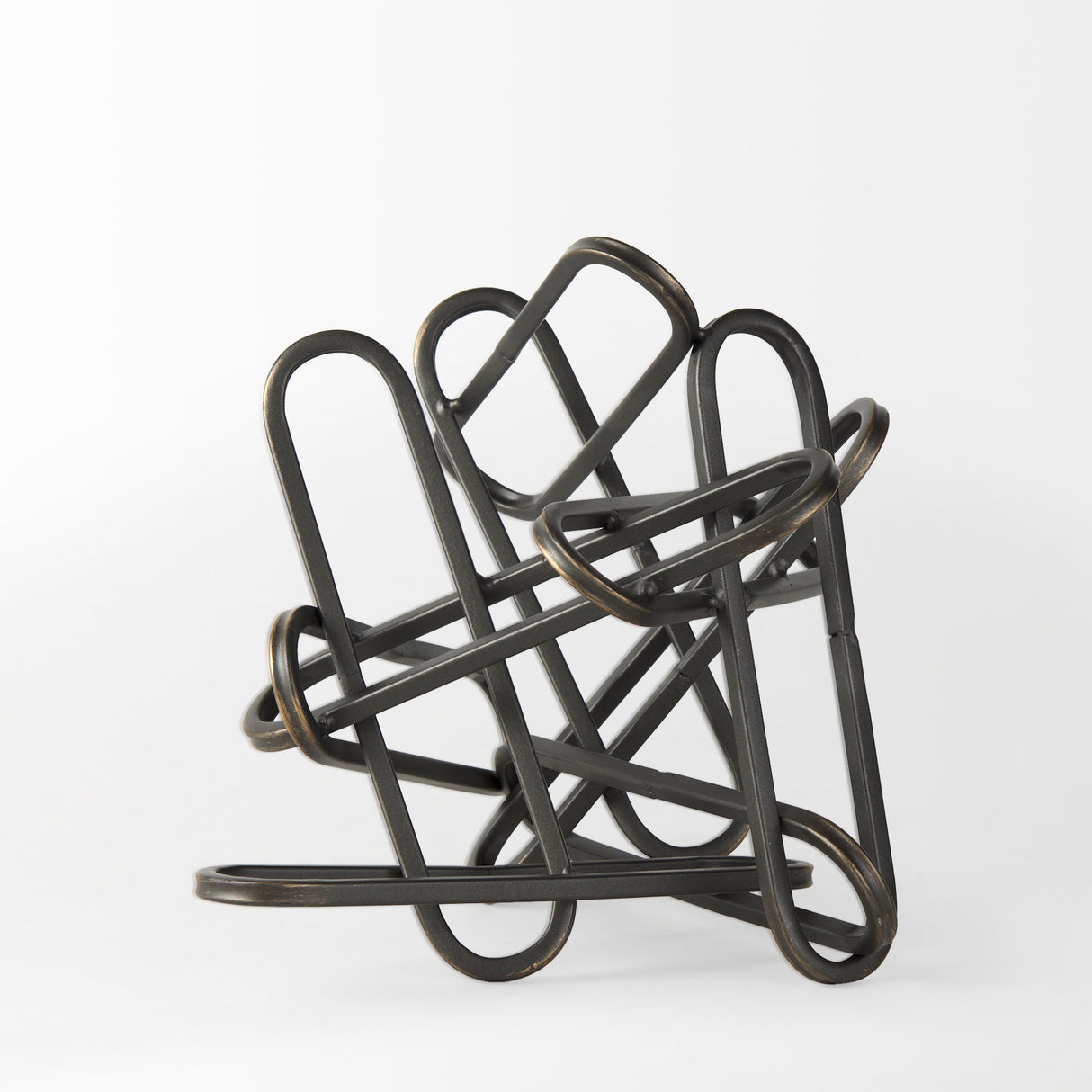 Henderson 10.4L x 8.3W x 7.7H Black Metal Paperclip Decorative Object from Mercana - Luna Furniture