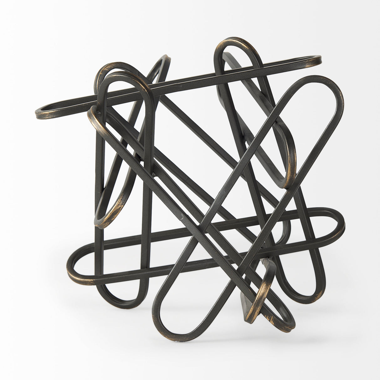Henderson 12.2L x 9.1W x 9.1H Black Metal Paperclip Decorative Object from Mercana - Luna Furniture
