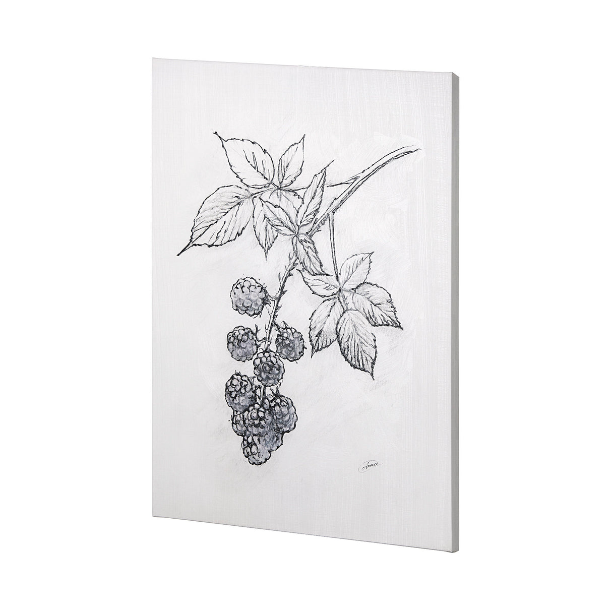 Wildberry Collection Blackberry by Ariana a Hand Embellished Textured Canvas from Mercana - Luna Furniture