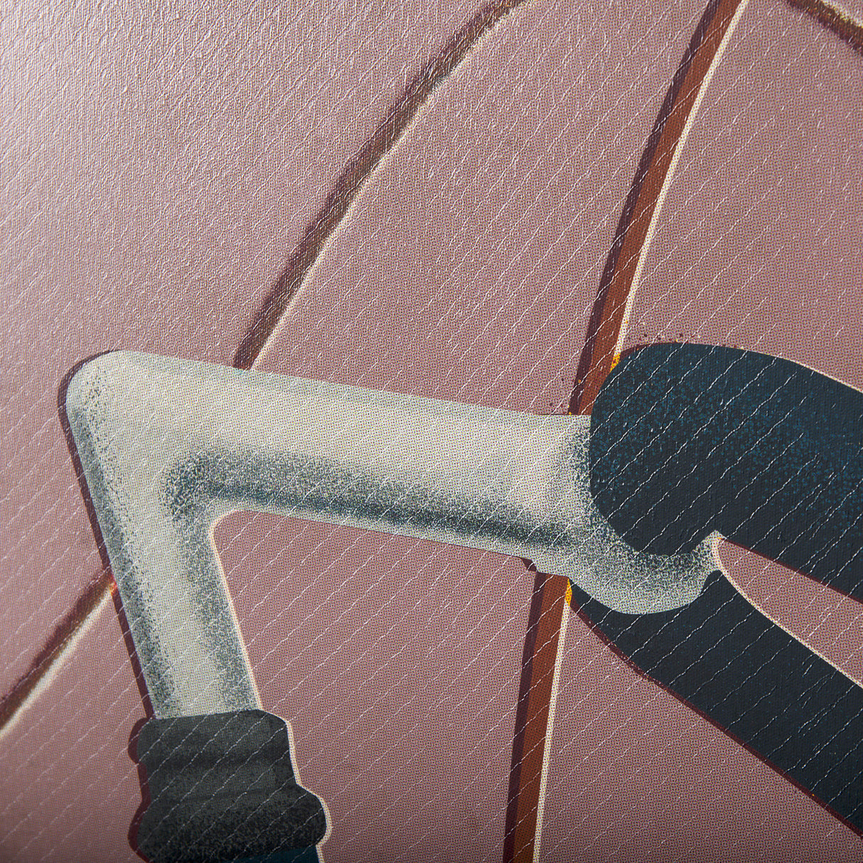Bike Handle Pink by Alarm a Hand Embellished Textured Canvas from Mercana - Luna Furniture