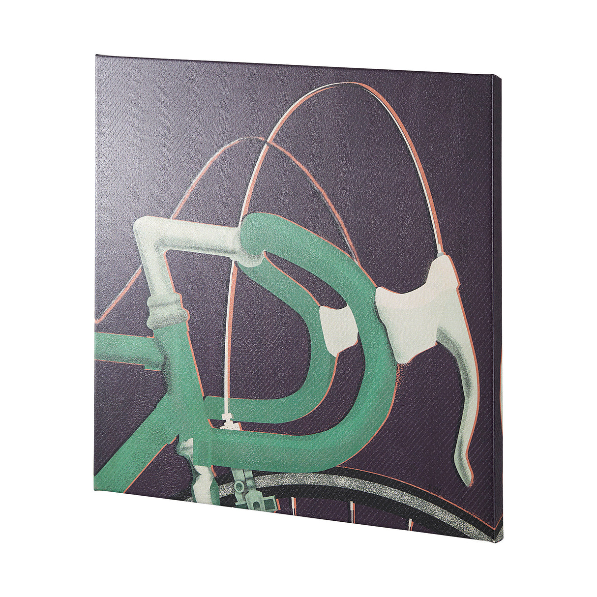 Bike Handle Purple by Alarm a Hand Embellished Textured Canvas from Mercana - Luna Furniture