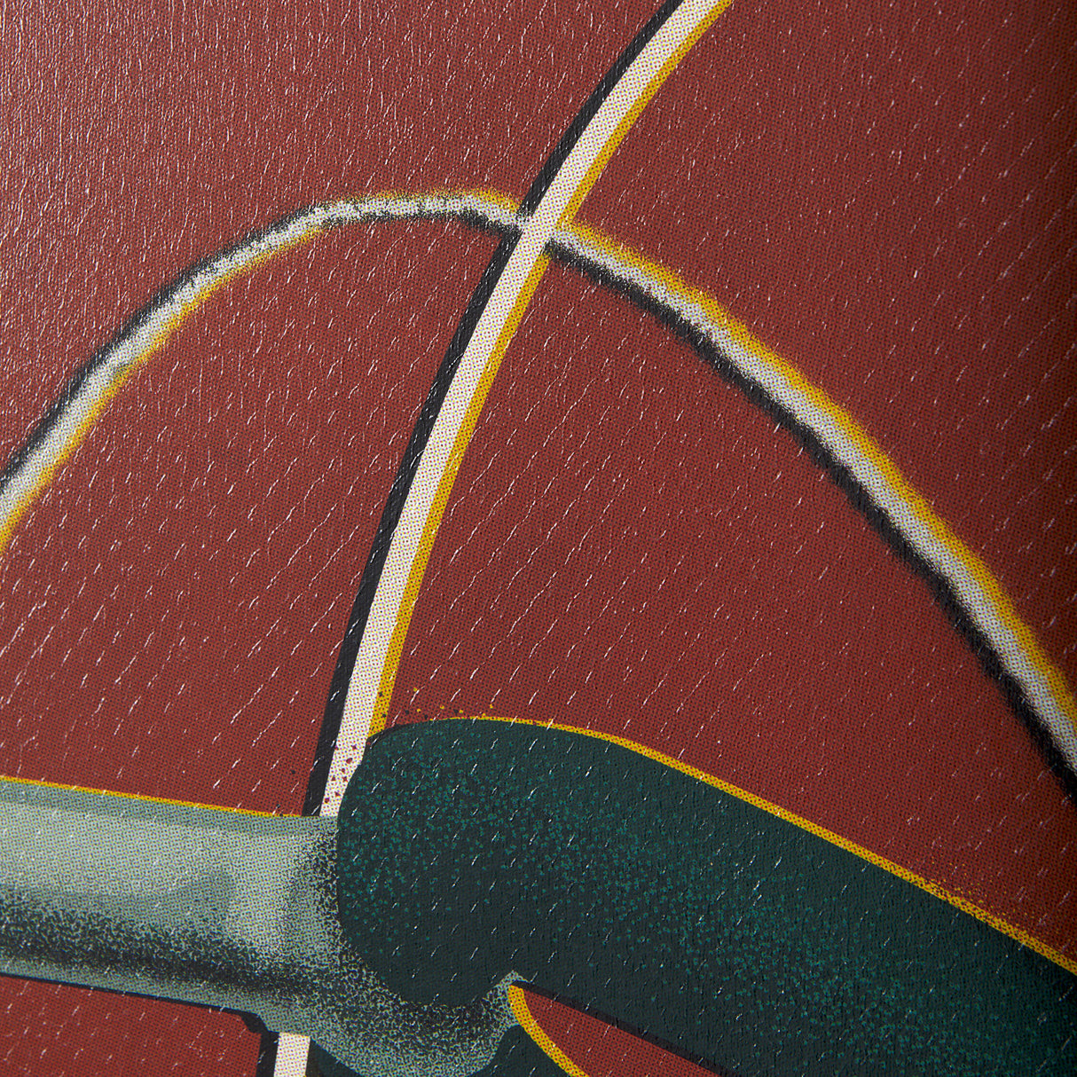 Bike Handle Orange by Alarm a Hand Embellished Textured Canvas from Mercana - Luna Furniture