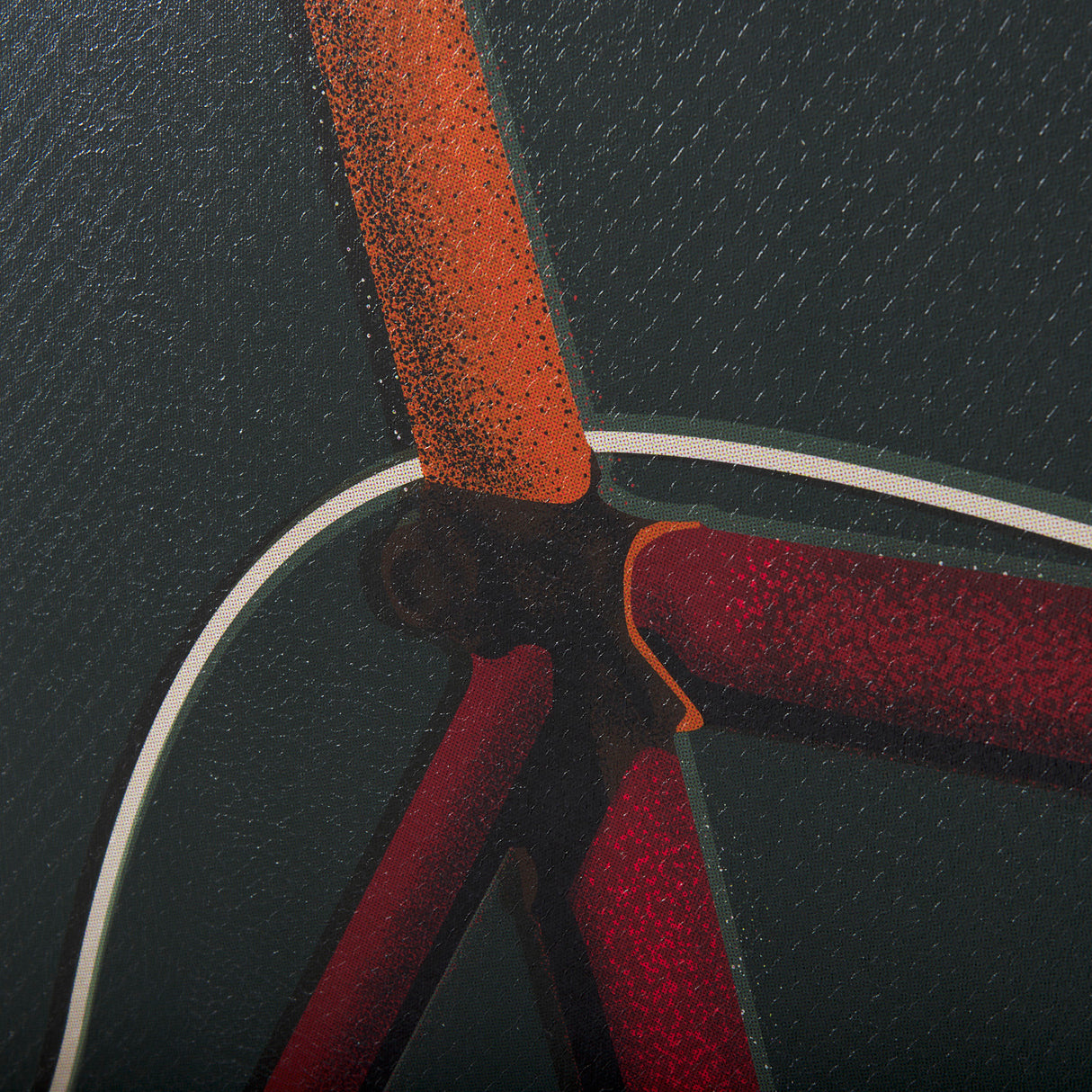 Bike Saddle Green by Alarm a Hand Embellished Textured Canvas from Mercana - Luna Furniture