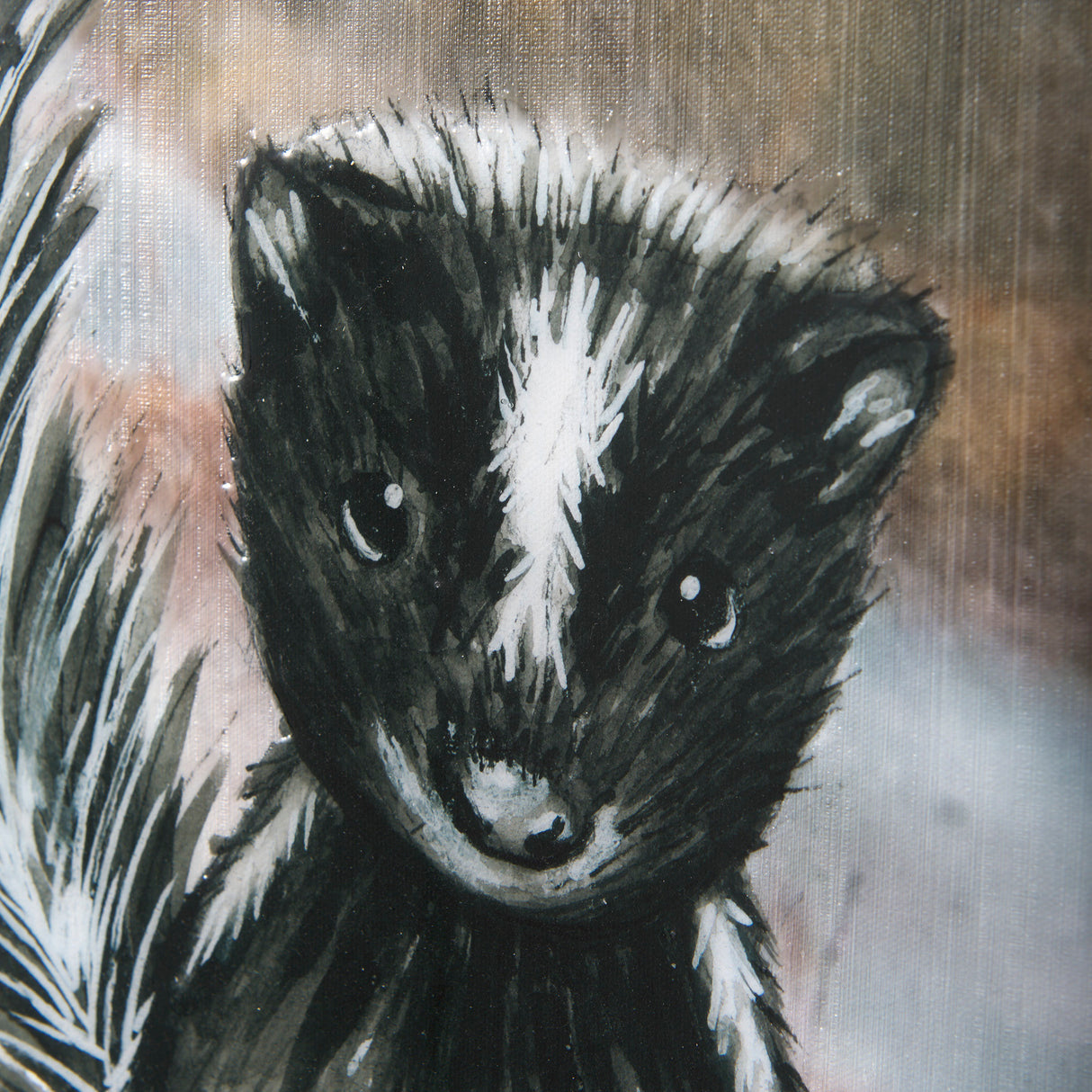 Country Skunk by Mercana Studio a Hand Embellished Textured Canvas from Mercana - Luna Furniture