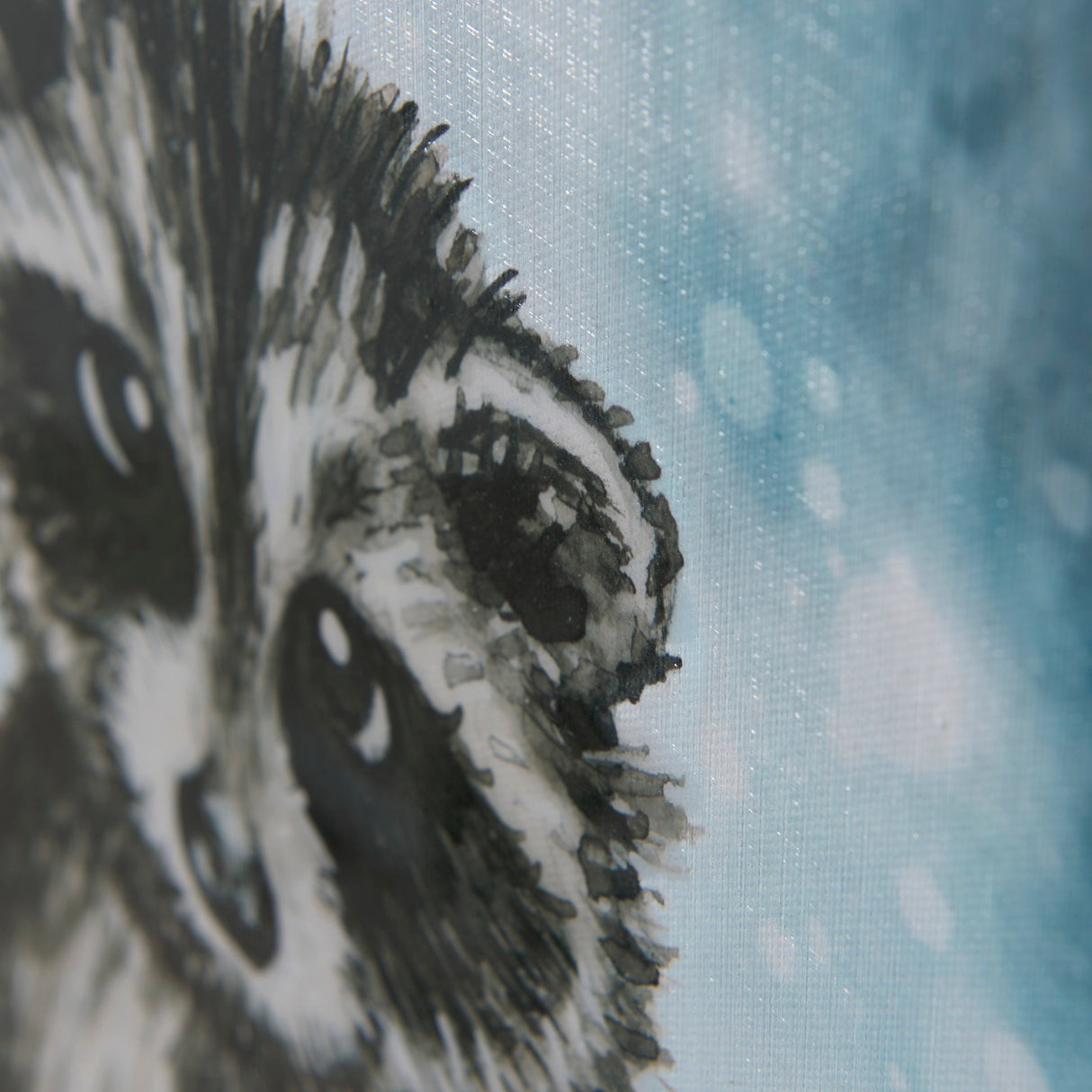 Winter Racoon by Mercana Studio a Hand Embellished Textured Canvas from Mercana - Luna Furniture