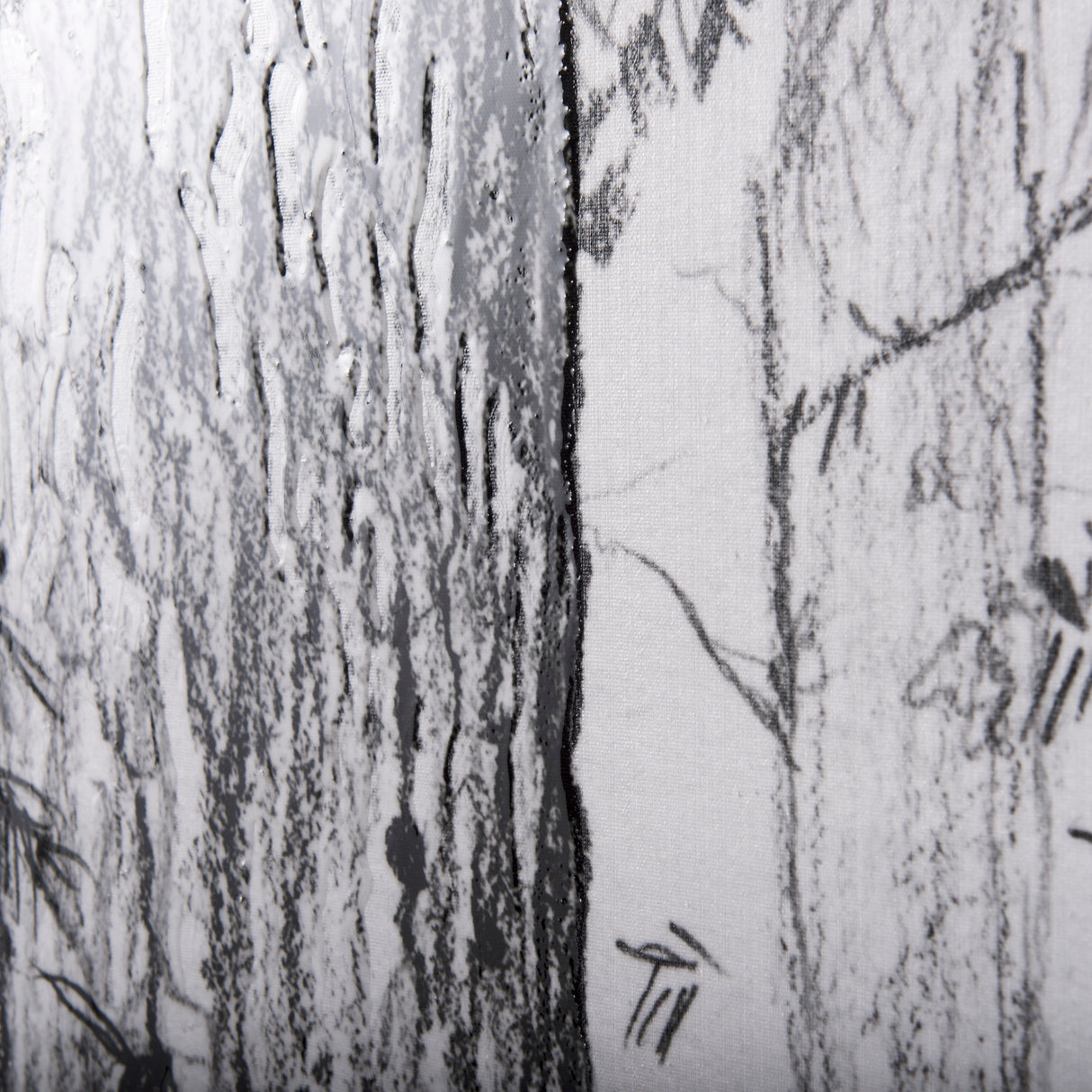 Forest BW I by Ariana a Hand Embellished Textured Canvas from Mercana - Luna Furniture