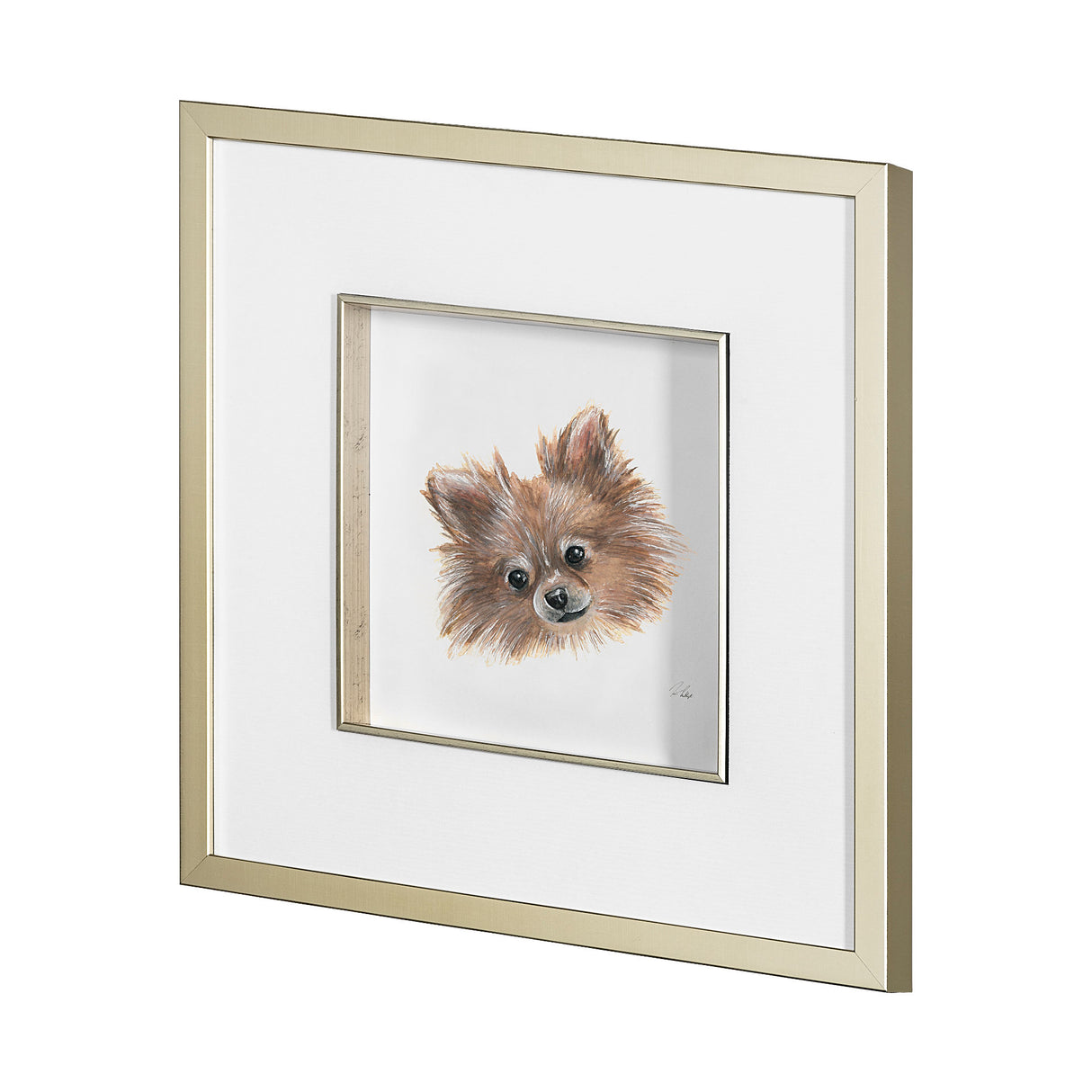 Frankie (Pomeranian 1) by Mercana Studio Hand Embellished Framed Art Print Matted under Glass from Mercana - Luna Furniture