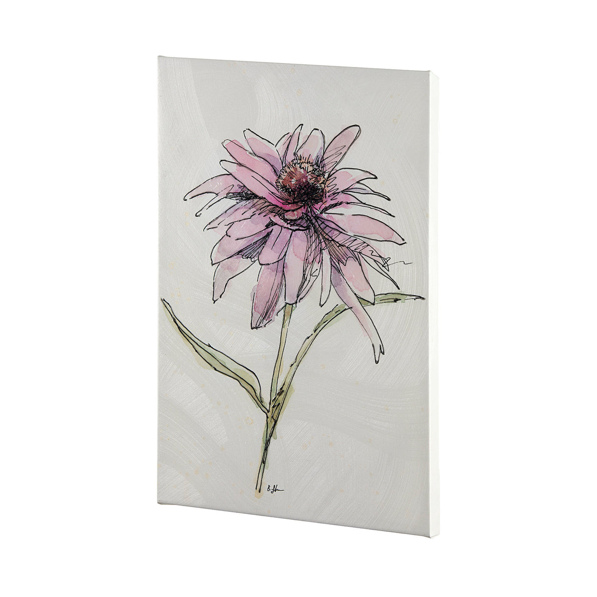 Echinacea I by Mercana Studio a Hand Embellished Textured Canvas from Mercana - Luna Furniture