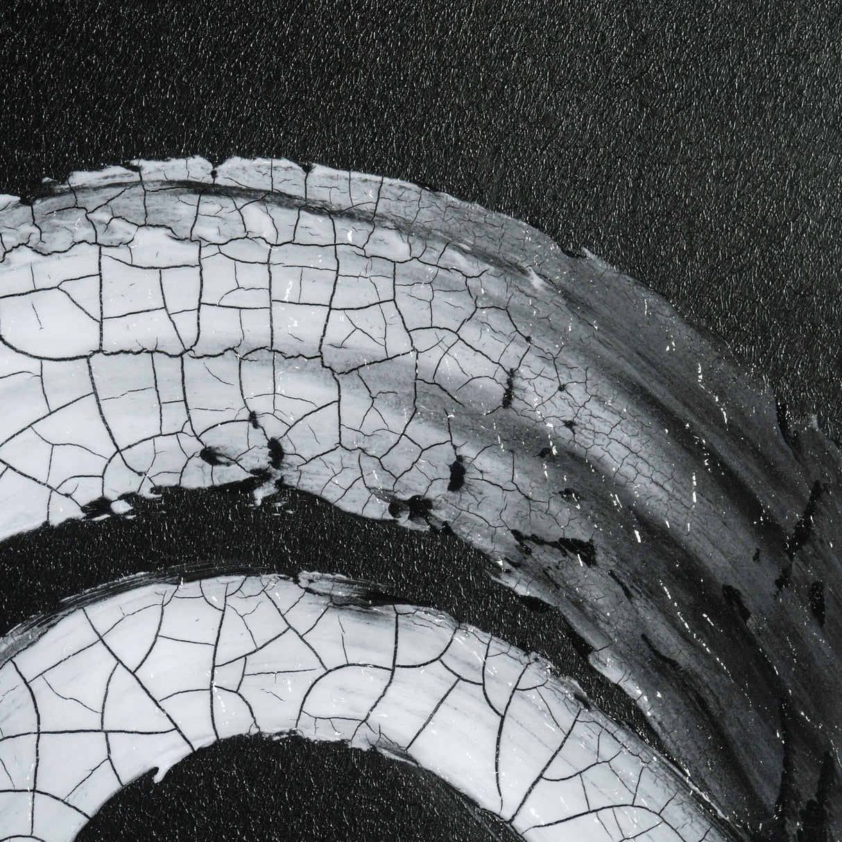 Ying (Black) by Mercana Studio a Hand Embellished Textured Framed Art Print Matted under Glass from Mercana - Luna Furniture