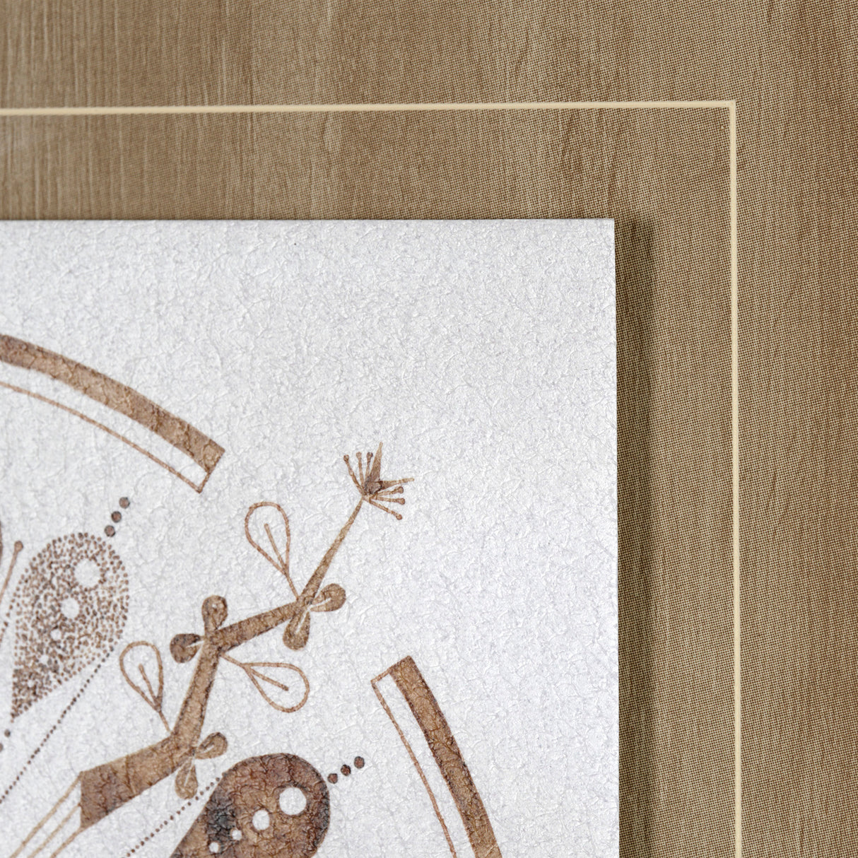 Sandpainting-Watercolor II by Mercana Studio Hand Embellished Framed Art Print Matted under Glass from Mercana - Luna Furniture