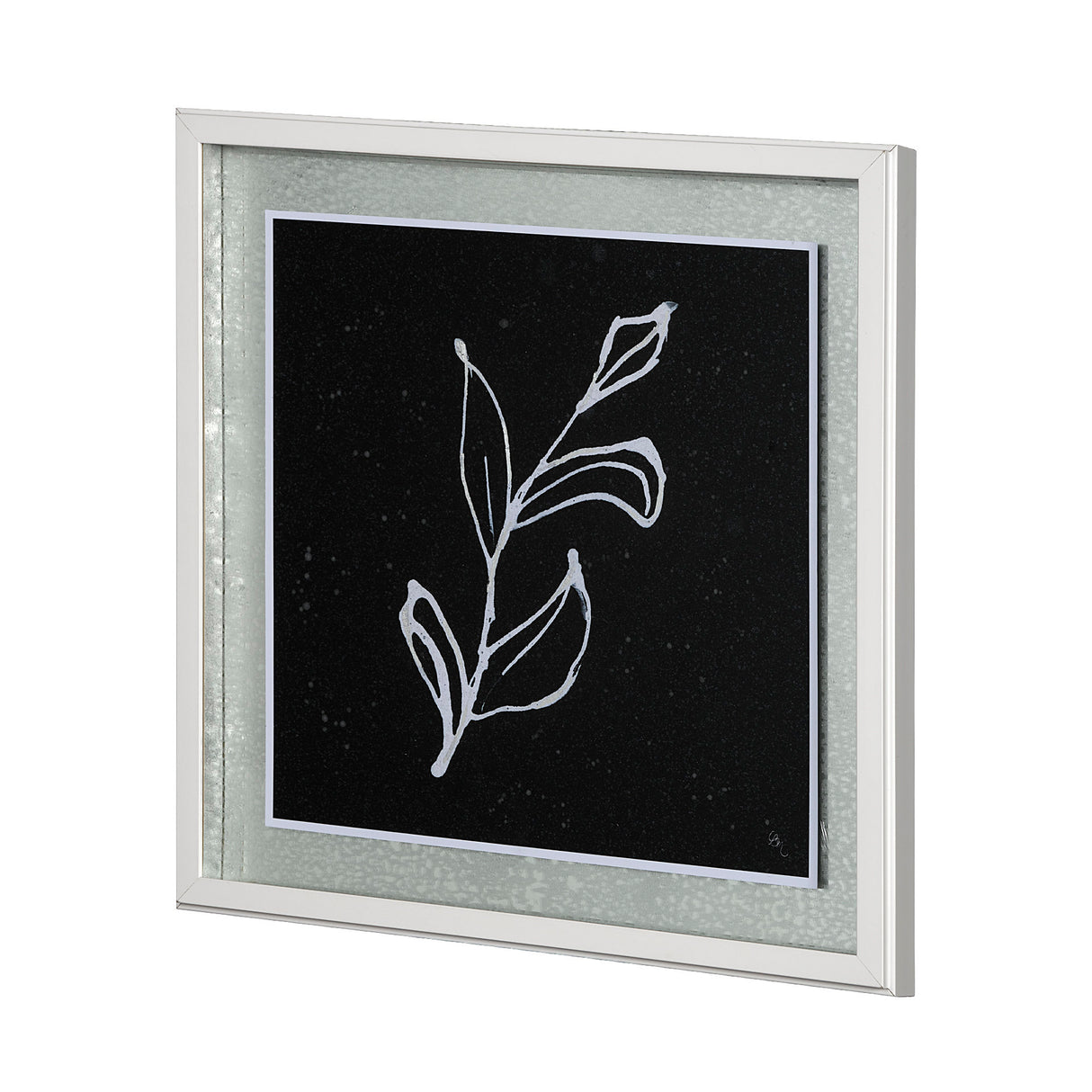 Flora I by Mercana Studio a Hand Embellished Textured Framed Art Print Matted under Glass from Mercana - Luna Furniture