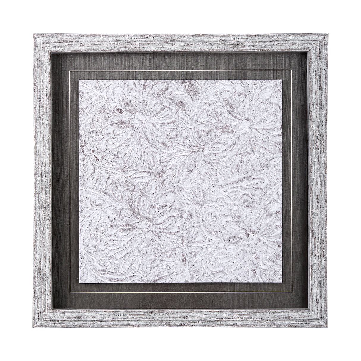 Vintage Tile Collection II by Mercana Studio a Hand Embellished Textured Framed Art Print from Mercana - Luna Furniture