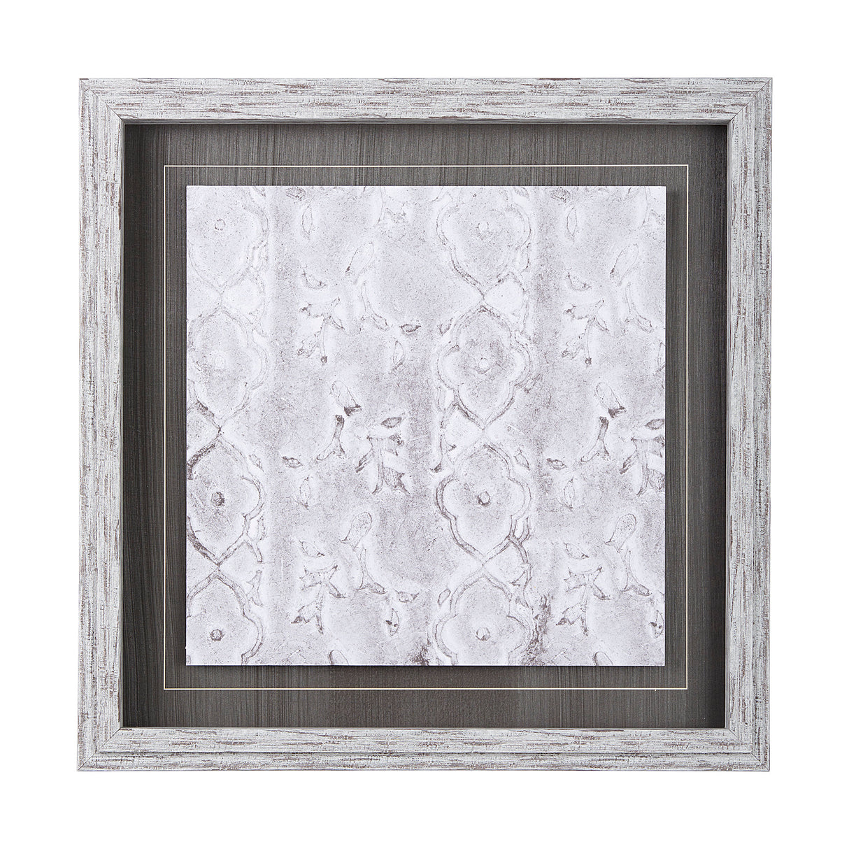 Vintage Tile Collection III by Mercana Studio a Hand Embellished Textured Framed Art Print from Mercana - Luna Furniture