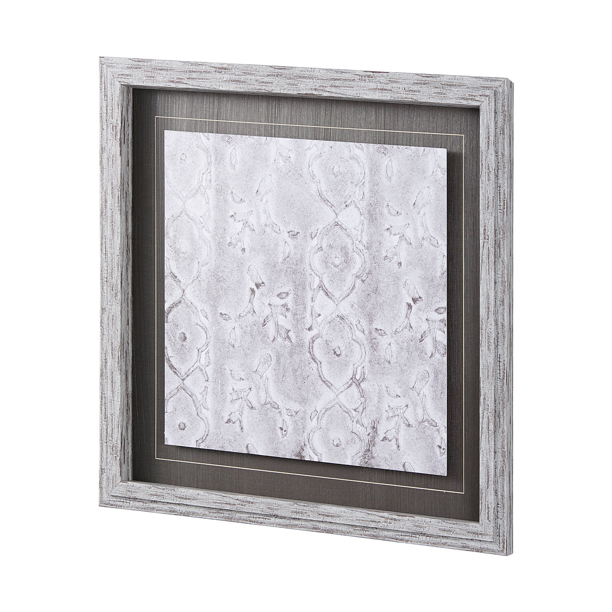Vintage Tile Collection III by Mercana Studio a Hand Embellished Textured Framed Art Print from Mercana - Luna Furniture