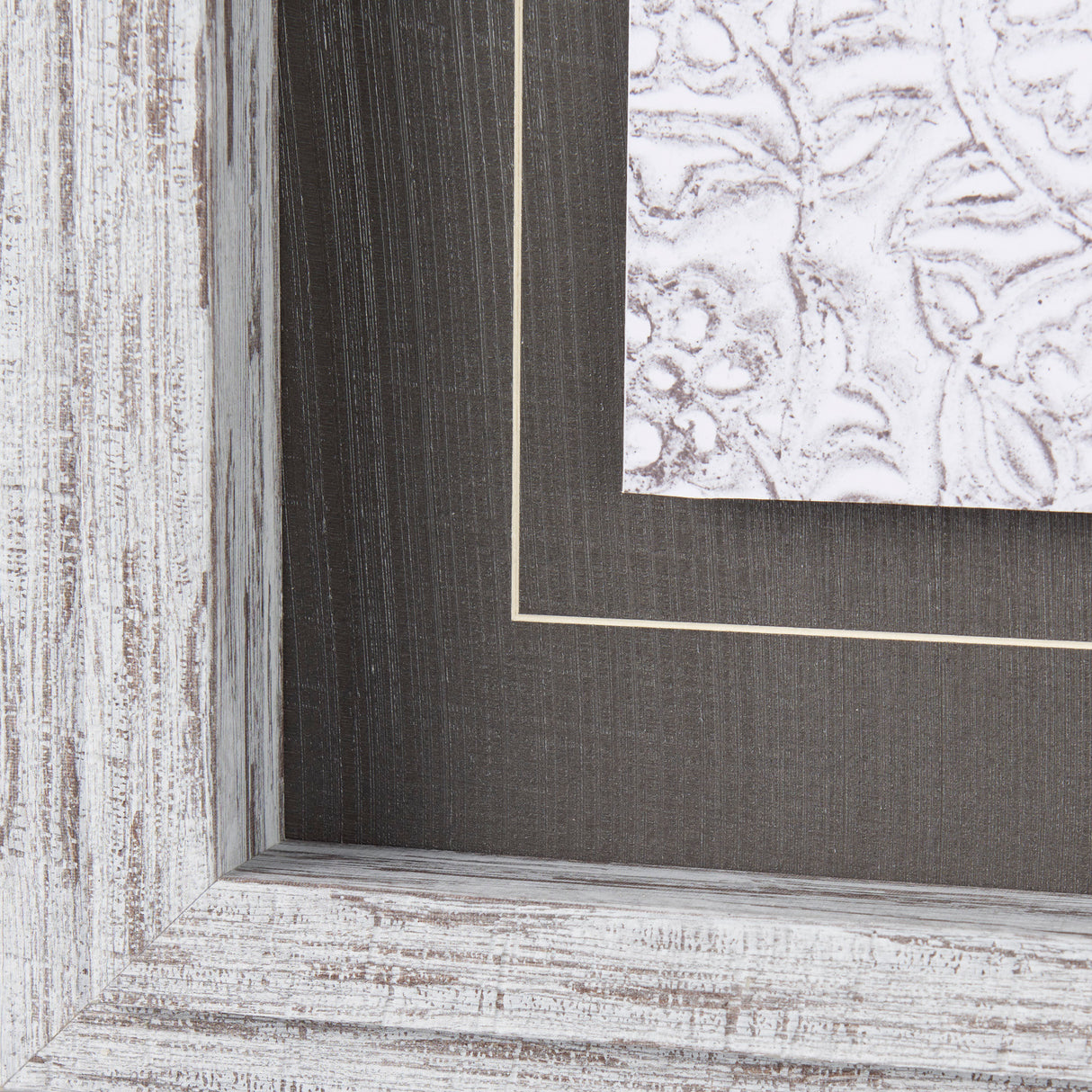 Vintage Tile Collection IV by Mercana Studio a Hand Embellished Textured Framed Art Print from Mercana - Luna Furniture