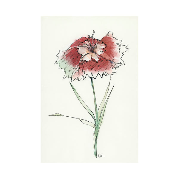 Dianthus I by Mercana Studio a Hand Embellished Textured Canvas