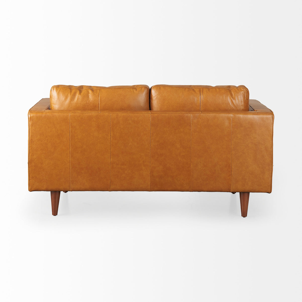Svend 65.0L x 38.0W x 34.0H Tan Leather Love Seat Sofa from Mercana - Luna Furniture