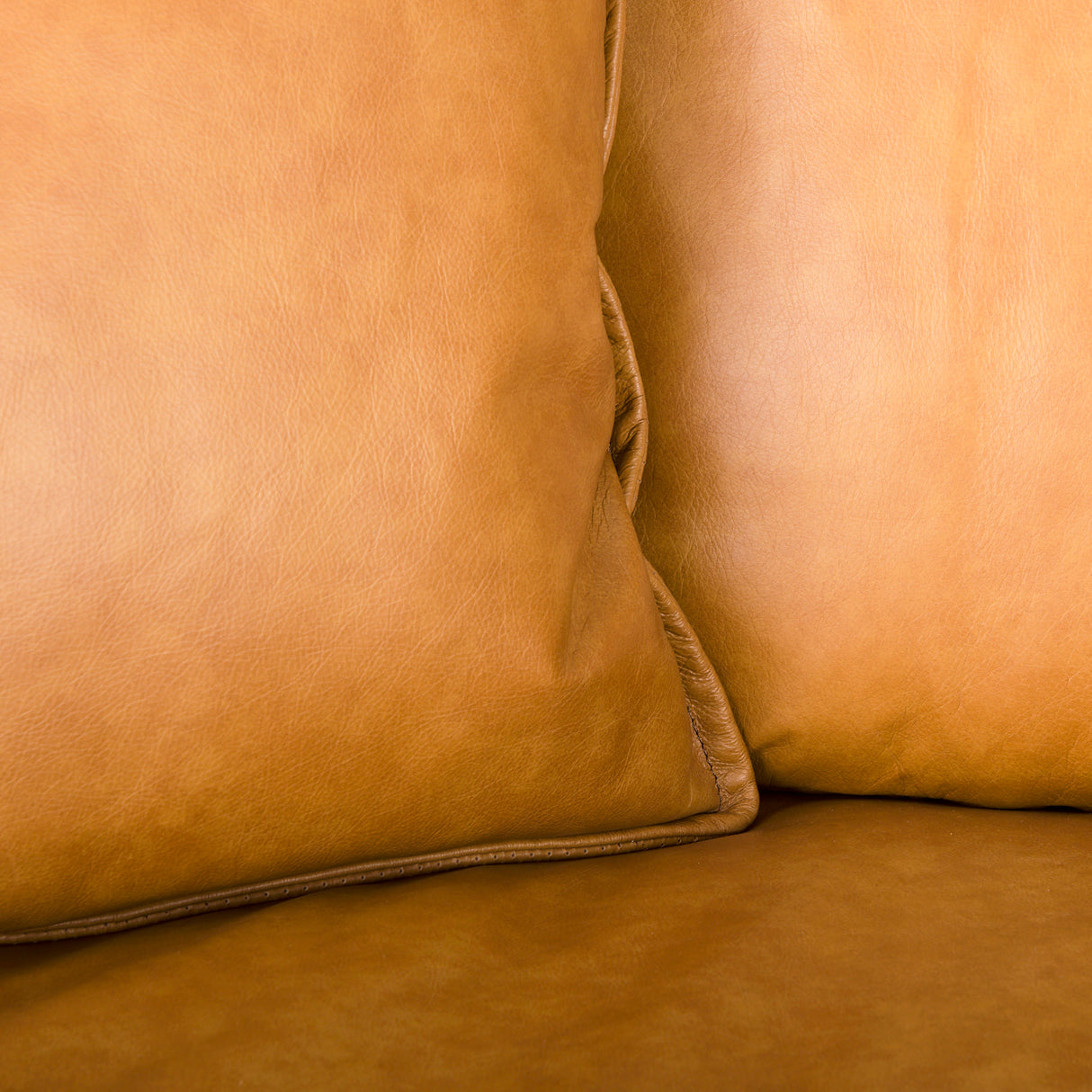 D'Arcy 111"L x 70"D x 33"H Tan Leather Right Chaise Sectional from Mercana - Luna Furniture