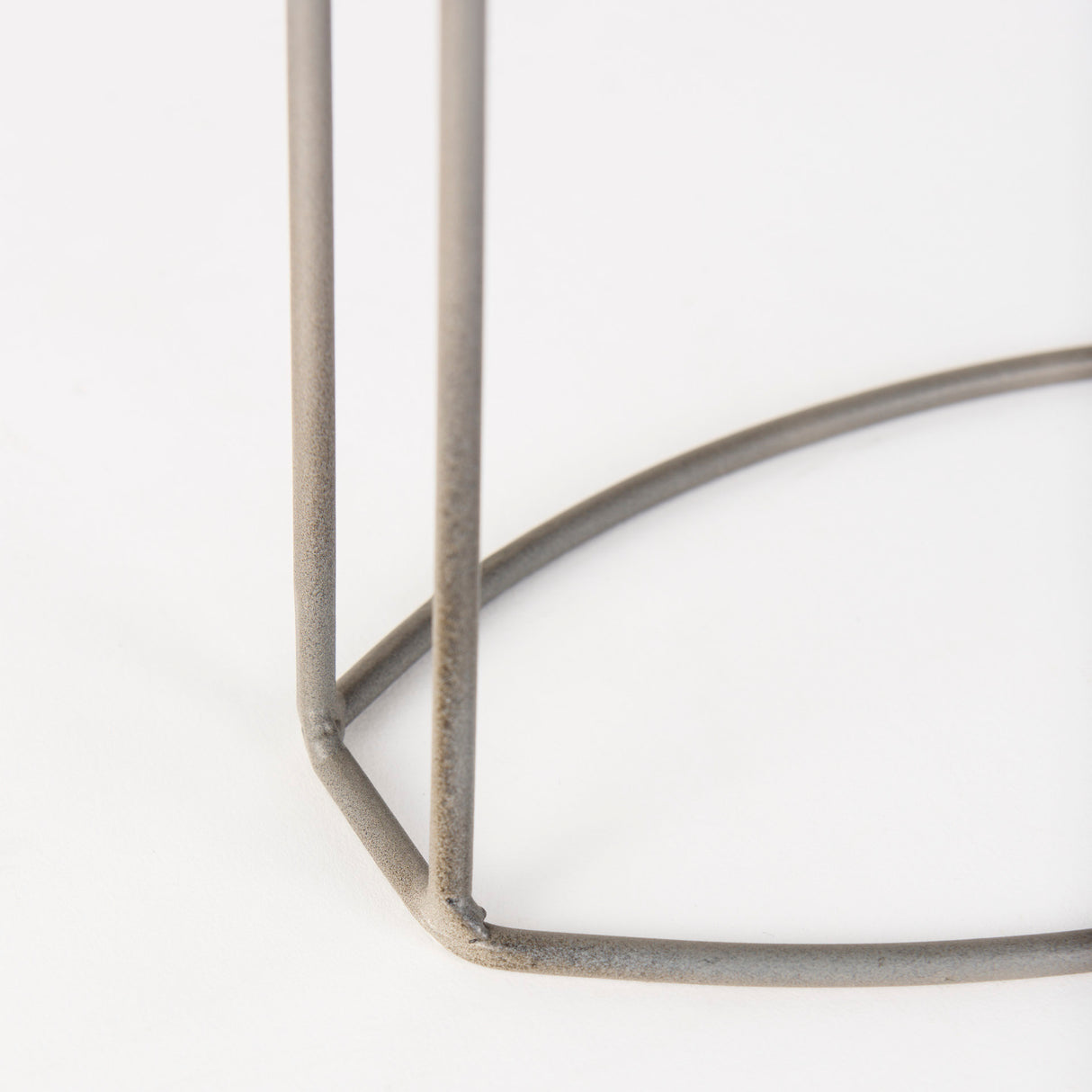 Aurus Matte Gray Metal Table Clock from Mercana - Luna Furniture
