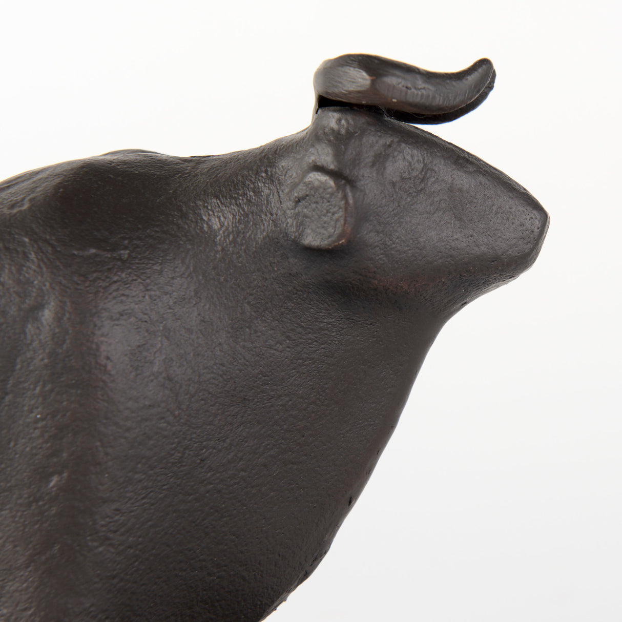 Taurus III (Set of 2) 9L x 4W Black Cast Aluminum Bull Bookends from Mercana - Luna Furniture