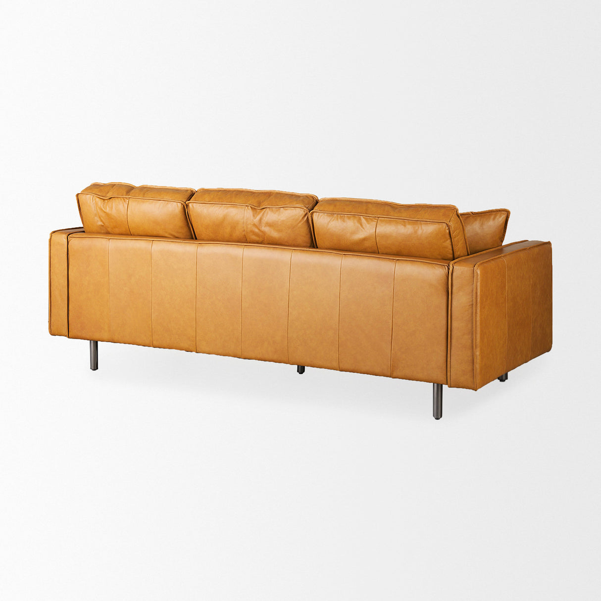 D'Arcy 88.0L x 37.0W x 34.0H Tan Leather Sofa from Mercana - Luna Furniture