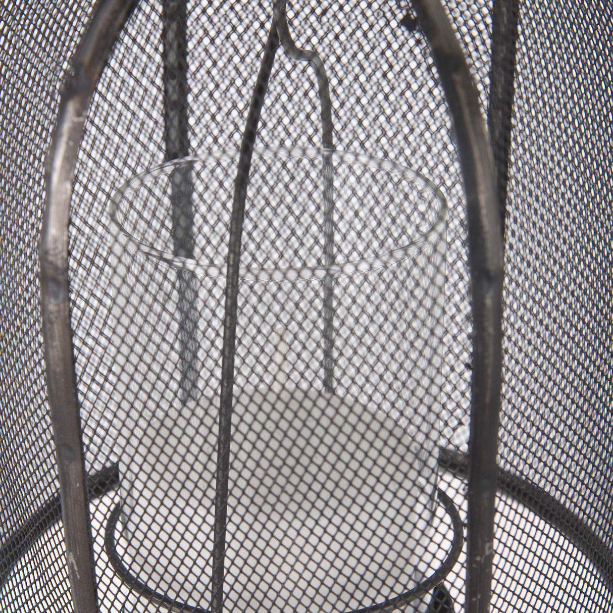 Jutland Set of Three Black Metal Bird Cage Candle Holder Lanterns from Mercana - Luna Furniture