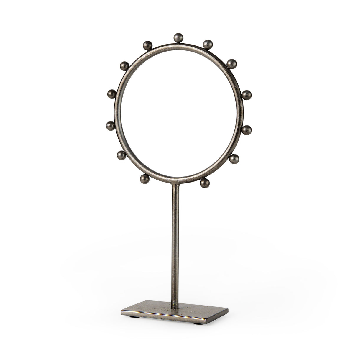 Elio 8.3L x 3.0W x 15.0H Large Studded Hoop Object from Mercana - Luna Furniture