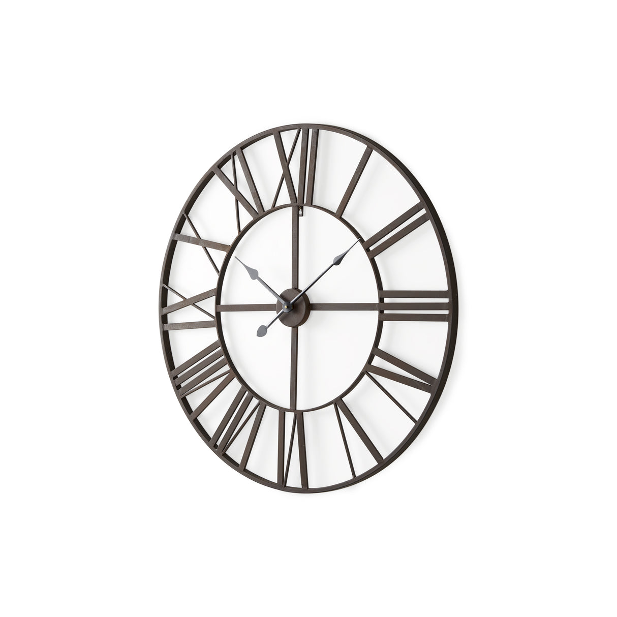 Pender 29.9L x 1.8W x 29.9H Black Iron Round Wall Clock from Mercana - Luna Furniture