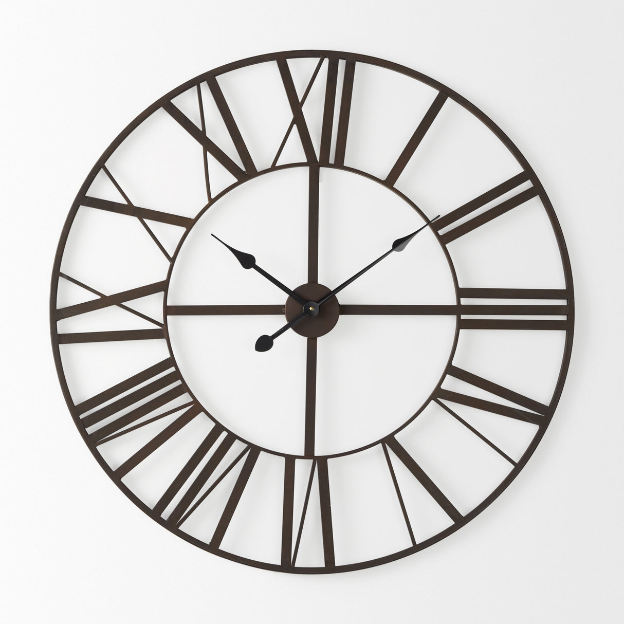 Pender 29.9L x 1.8W x 29.9H Black Iron Round Wall Clock from Mercana - Luna Furniture