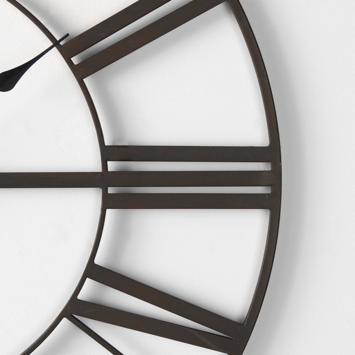 Pender 29.9L x 1.8W x 29.9H Black Iron Round Wall Clock from Mercana - Luna Furniture