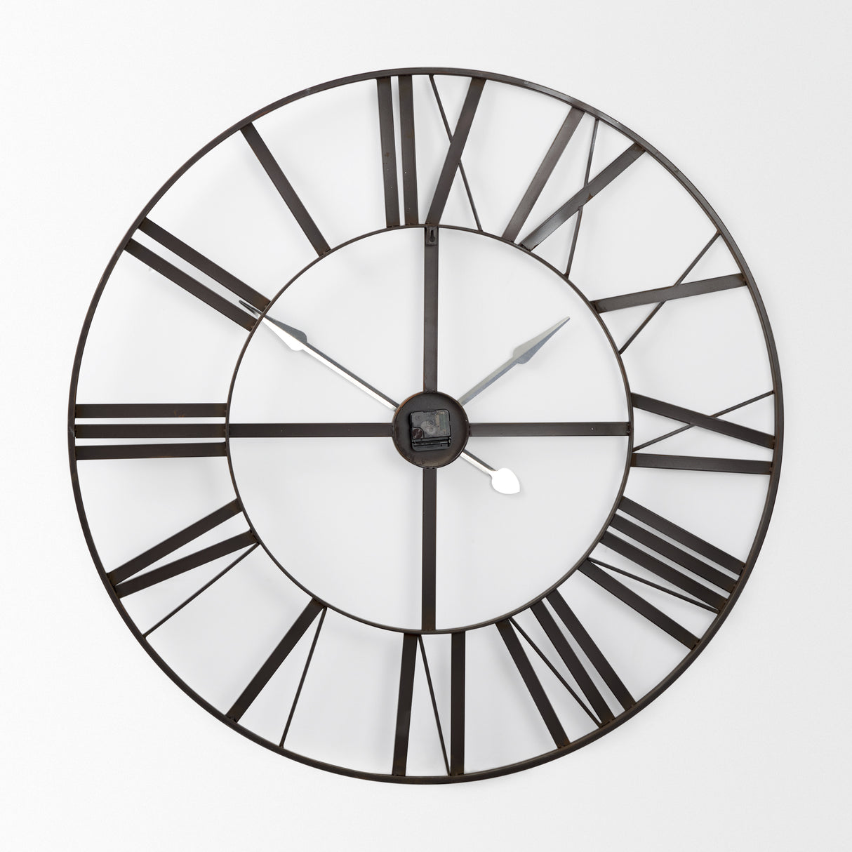 Pender 40.0L x 2.4W x 40.0H Black Iron Round Wall Clock from Mercana - Luna Furniture