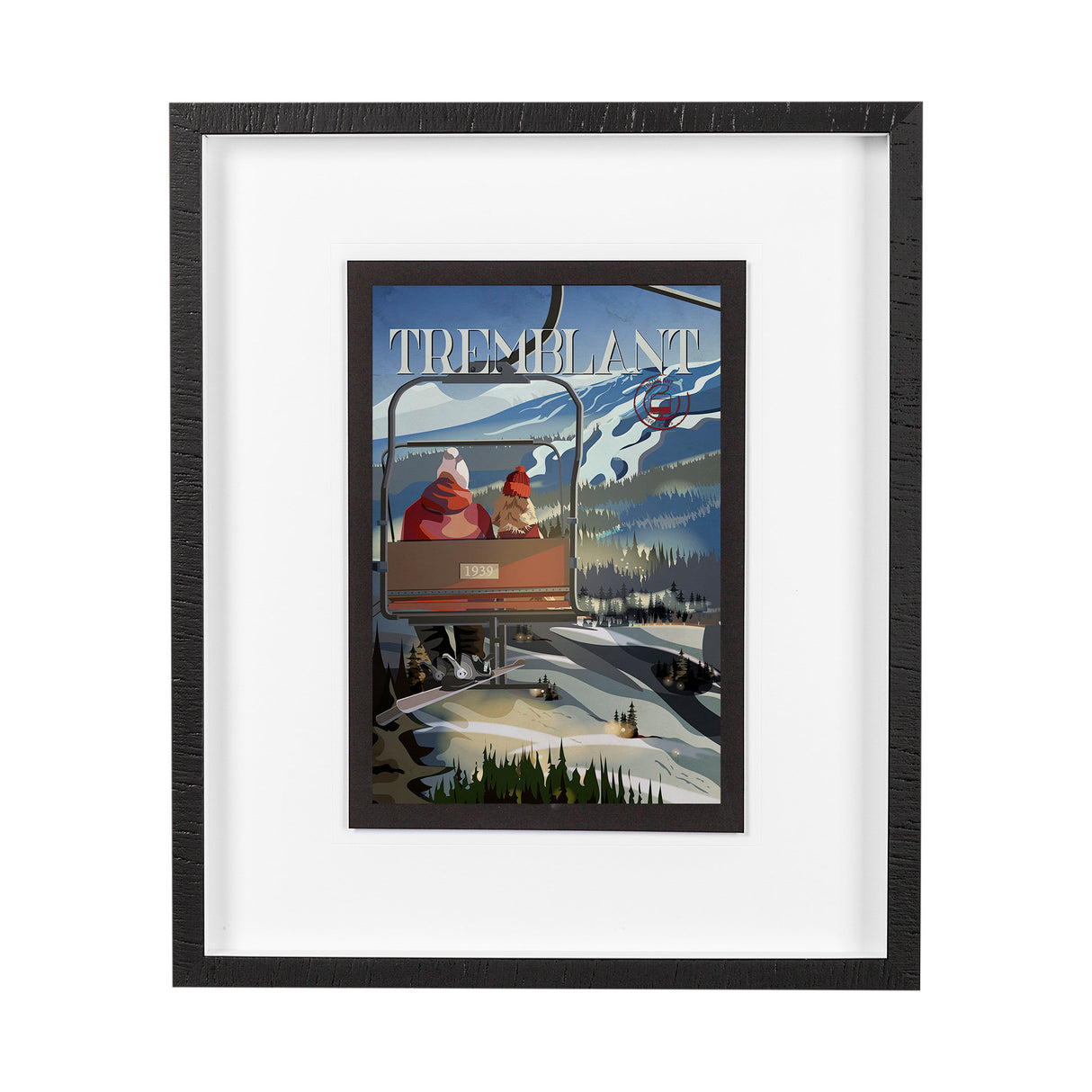 Tremblant Go Canada (M) by Mercana Studio a Framed Art Print Matted under Glass from Mercana - Luna Furniture