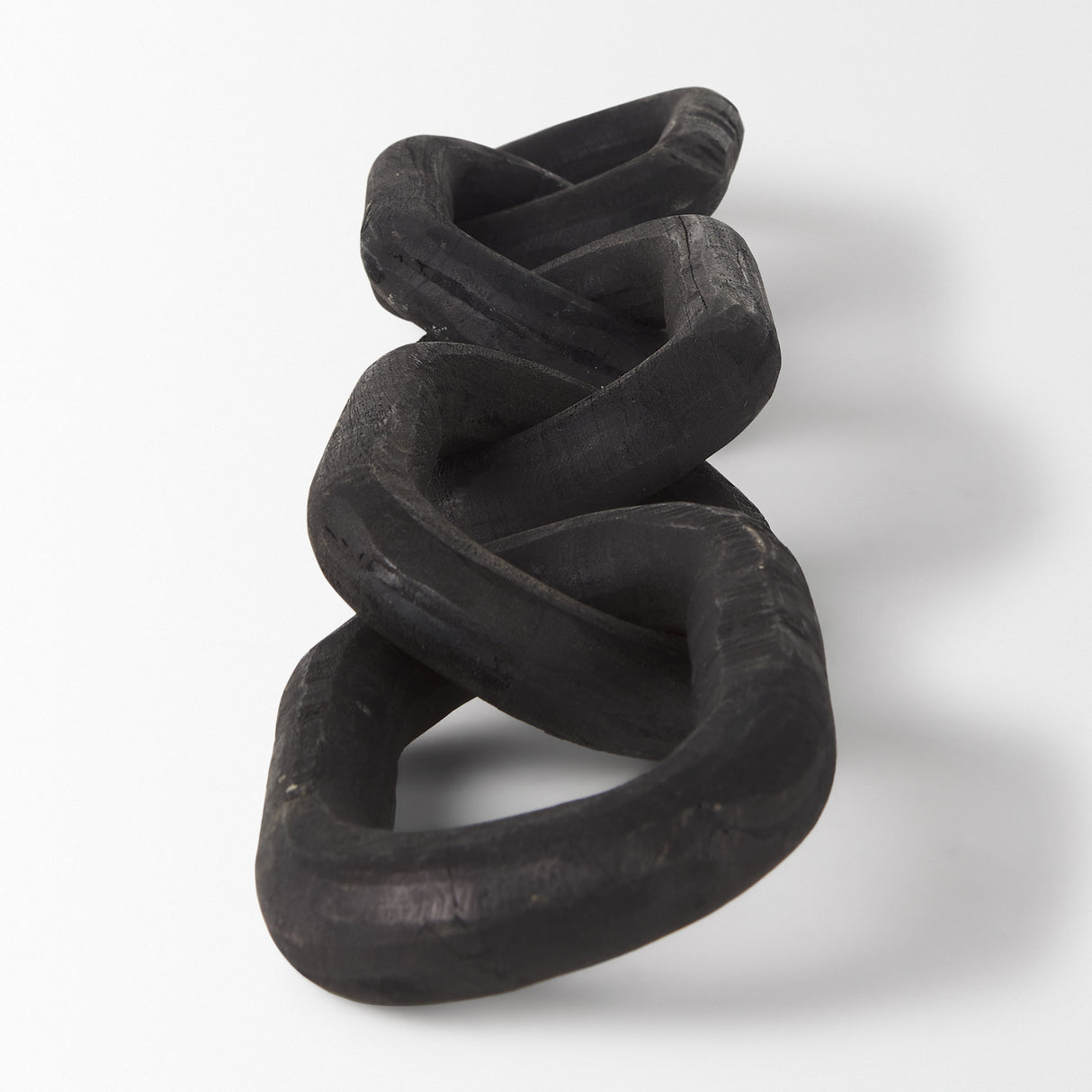 Alix 29.0L x 5.0W x 5.0H Black Wood Link Chain Decorative Object from Mercana - Luna Furniture